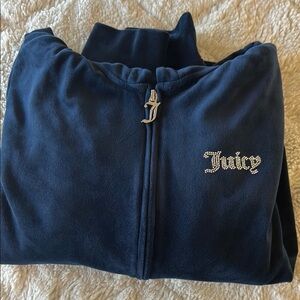 Juicy Couture Navy Velour Jacket